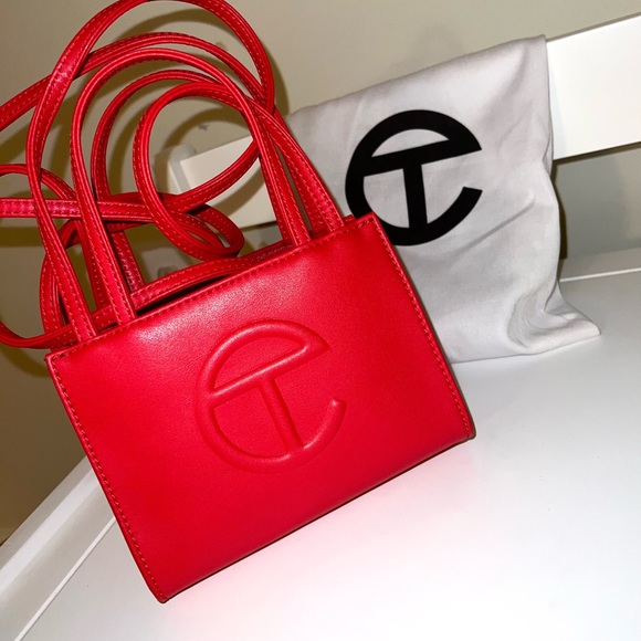 SOLD!! Telfar Small Shopping Bag - Red - Picture 2 of 8